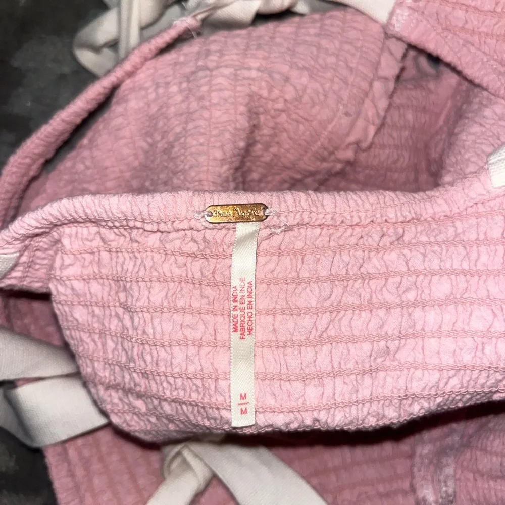 Free People Pink Tank Top with White Straps - Picture 4 of 4